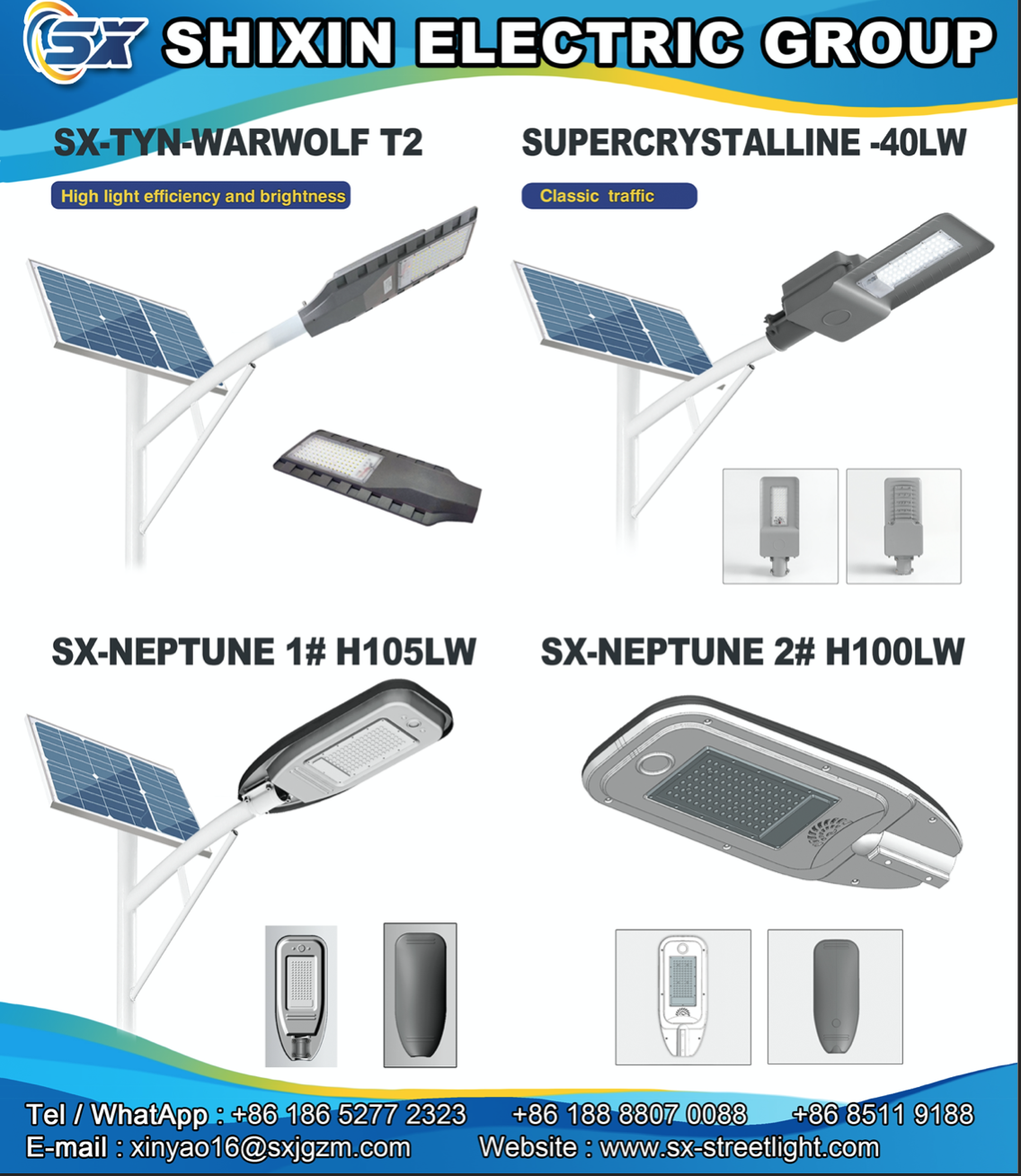 200W Supercrystalline Die-Cast Aluminum Outdoor Solar Street Lamp Waterproof Solar Powered Road Split LED Street Light