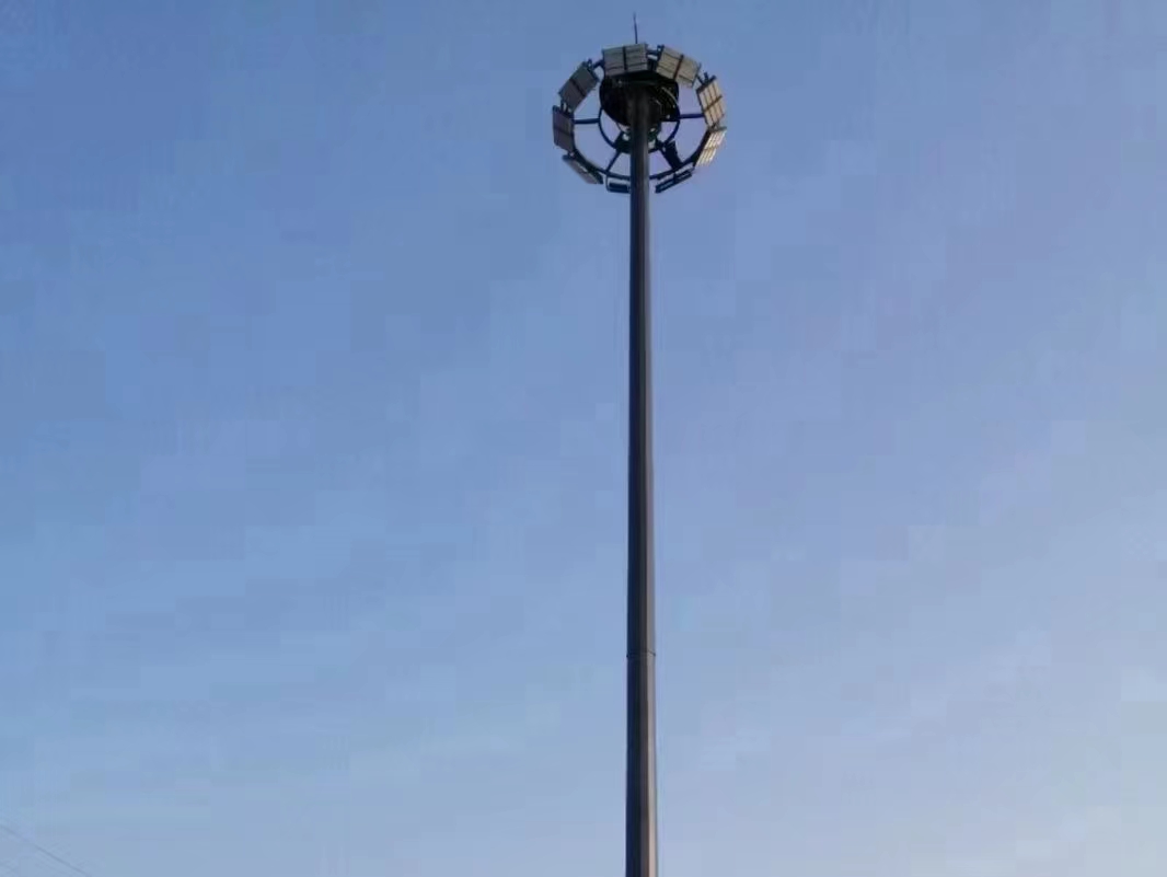 High Mast Lighting Pole Used For The Square And Stadium From 18m To 45m