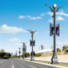 Smart street lights and multi-function poles Intelligent street lamp integrates WIFI base station, camera, infrared sensor, radar, electronic display screen, charging pile, environmental monitoring se